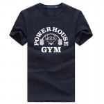 Powerhouse top Fit men's T-shirts Bodybuilding and Fitness T Shirt homme GASP Short Sleeve black and Workout hip hop tops tee