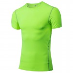 Pro Solid Colors T-shirts Men Compression Shirt Short Sleeve Bodybuilding Stretch Quick Dry Keep Fit Style Clothing Tops Male