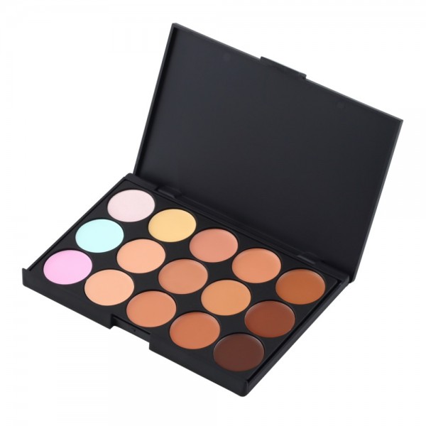 Professional Concealer Palette15 Color Makeup Facial Concealer Camouflage Cream Palette Cosmetic Makeup base Palettes Cosmetic