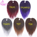 Promotion Afro Twist Crochet Hair Synthetic Crochet Braiding Hair Extensions 75g/pack 12" Havana Mambo Twist Crochet Braids