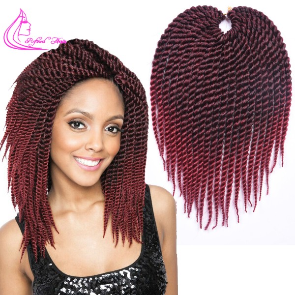 Promotion Afro Twist Crochet Hair Synthetic Crochet Braiding Hair Extensions 75g/pack 12" Havana Mambo Twist Crochet Braids