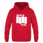 Punk Rock Band Black Flag Hoodie Cotton Winter Teenages Black Flag Sweatershirt Pullover With Hood For Men Women