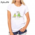 PyHen  Animal Puns Design t-shirt women animal / Hedgehog / mouse  Lover Short Sleeve top slim tee shirt femme women blusa