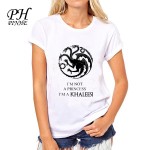 PyHen game of thrones t shirt women The Mother of Dragons Printed women tee tops Blusa lady t-shirts