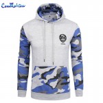 QA Camo Hoodies Autumn 2016 Men Sportwear Pullovers Comfortable Casual Hip hop Sweatshirt Plus Size