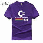 Q.E.J Summer Commodore 64 T Shirts C64 SID Amiga Retro 8-bit Ultra Cool Design Vinyl T-shirt Mens Clothing With Short Sleeve