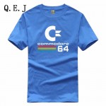 Q.E.J Summer Commodore 64 T Shirts C64 SID Amiga Retro 8-bit Ultra Cool Design Vinyl T-shirt Mens Clothing With Short Sleeve