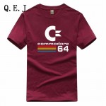 Q.E.J Summer Commodore 64 T Shirts C64 SID Amiga Retro 8-bit Ultra Cool Design Vinyl T-shirt Mens Clothing With Short Sleeve