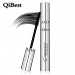 Qibest 3D Black Mascara Waterproof Lengthening Curling Eye Lashes Rimel Mascara Silicone Women Professional Makeup Bushy Mascara