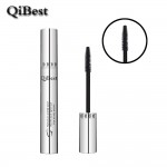 Qibest 3D Black Mascara Waterproof Lengthening Curling Eye Lashes Rimel Mascara Silicone Women Professional Makeup Bushy Mascara