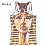 Qickitout Drop Ship New Corpse Bride/Tiger head/King Tut women Tanks & Camis women's clothing Print Adventure Time Camisole