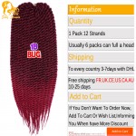 Quality Havana Mambo Twist Crochet Braid Hair Synthetic crochet braids Crochet  Braid Hair Extensions Senegalese Twist