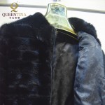 Quality Real Fur Coats Jacket with Zipper Real Natural Mink Fur Coat Women Genuine Mink Fur Coat Russian Winter Warm Jackets