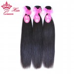 Queen Hair 100% Brazilian virgin hair straight unprocessed hair  Lace Closure with Hair Bundles,4pcs/lot, 12"-30" DHLFree