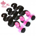 Queen Hair Products 100% Brazilian Virgin Hair Extensions Unprocessed Human Hair Weft Body wave 2pcs/lot Queen Hair Co., Ltd