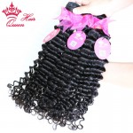 Queen Hair Products Brazilian Deep Wave Virgin Hair 100% Unprocessed Brazilian Deep Curly Virgin Hair Fast Shipping 3pcs/Lot