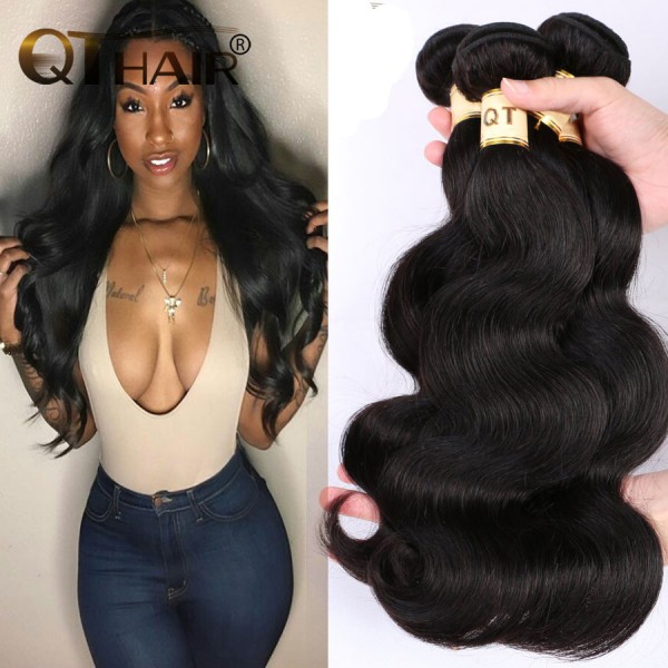 Queen Hair Products Malaysian Virgin Hair Body Wave 8A Unprocessed Virgin Malaysian Body Wave Hair 3Pcs Remy Human Hair Bundles