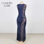 RE80054 Comeonlover High quality floor-length solid maxi dress new summer plus size sexy dress club wear hot women long dress