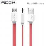 ROCK Original Micro USB Cable for Samsung/HTC/Meizu/Xiaomi/Huawei, Wired Charging Data Sync Flat USB Cables data for Android