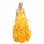 ROLECOS 2016 Fantasia Women Halloween Cosplay Southern Beauty And The Beast Adult Princess Belle Costume CC167A