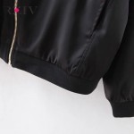 RZIV Women bomber jacket 2016 Casual systemic tree flowers embroidered flight female jacket and women basic coats autumn jacket