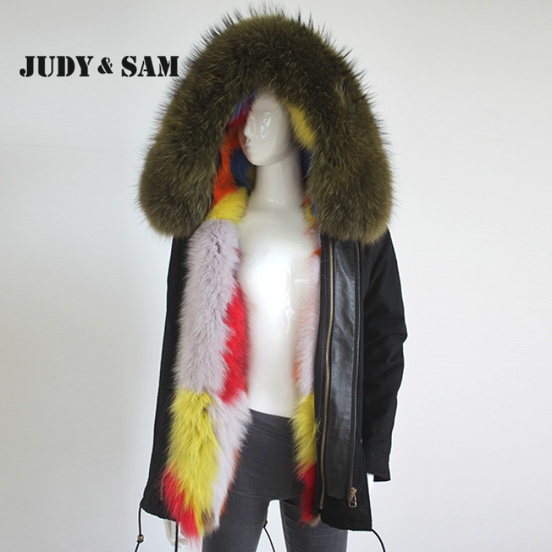 colorful fur collar