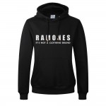 Ramones is not a clothing brand Thick Sweatshirt For Men Candy Color Hoodies Letter Print Fleece Hoodie Mens Suit Pullover