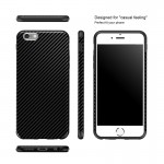 Real PC Plating + Silicone TPU Case For Iphone 6 6S / iPhone 7 Plus Case Soft Back Cover Dual Layer Tire Defender Anti-Skid Capa