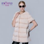 Real winter mink fur coats genuine mink fur down coats of women thick warm mink fur vest 38-48 size good quality female fur coat