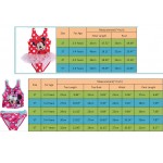 Retail 2016 branded lovely mickey girls one piece swimwear kids one-pieces swimsuit beach children clothes bathsuit size 2-7T