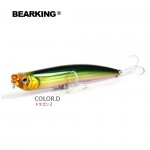 Retail,2015 hot model,A+ fishing lures,bearking fishing tackle bait magnet system inside popper,90mm&10g,floating,hard baits