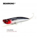 Retail,2015 hot model,A+ fishing lures,bearking fishing tackle bait magnet system inside popper,90mm&10g,floating,hard baits