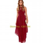 Robe Longue Femme 2017 Brand Elegant Wine Red Long Dress Party Wedding Sexy Chiffon Summer Women Dress Maxi Vestidos De Festa 