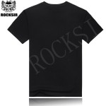 Rocksir 16 Kinds of Patterns 2015 Newest 100% cotton top Printed men's Black shirt T-shirts nirvana music band T-shirt rock