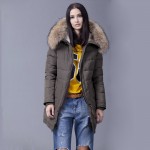 Ruiatoo Winter Jacket Womem Natural Raccoon Fur Coat 90% Down Parkas Thick Female Hooded Outwear Long Detachable Warm Outwear