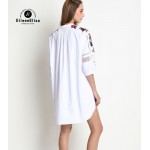 Runway Cotton Dress 2017 Luxury Dresses Women Summer Casual Dress 