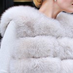 S-3XL 7styles Real Fox Fur Vest long Coat Women Fashion Genuine Full Pelt Thick Warm natural Fur Jacket Solid Girls soft outwear