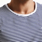 SIMWOOD 2017 Spring  Summer Short Sleeve T Shirts Men Striped  Fashion Tees Slim Fit Plus Size Breton Top TD1167