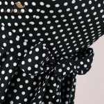 SISHION Women Summer Black Party Dresses Retro Rockabilly Big Swing Plus Size Polka Dot 50s Vintage Dress Tunic vestidos VD0230