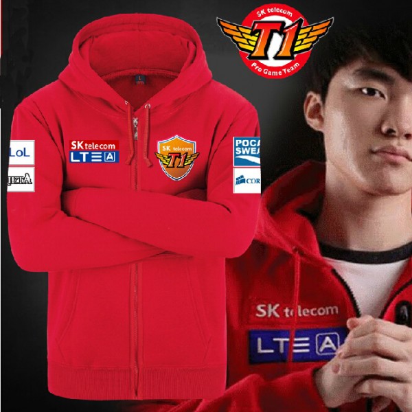 SKT T1 Faker Marin Men Winter Autumn Long Sleeve Unisex Cosplay Hoody Free Shipping