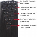 SNOILITE 8Pcs/set 23" 60CM Long Mega Synthetic Straight Full head Clip in Hair Extensions 18clips on