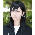 SUNCOS Haikyuu!! shimizu kiyoshiko black 45cm 18"cosplay wig anime hair Heat resistance fibre free shipping