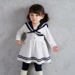 Sailor Dresses For Baby Girls Old Navy Kids Clothes Spring 2017 Long Sleeves Children Clothing Toddler Vestidos 0-2 Year