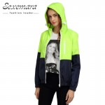 Sexy Suit Zipper Jacket Women Nylon 2017 Autumn Fashion Jacket Hooded Basic Plus Size Casual Thin Windbreaker Female Outwear