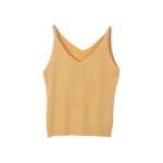 Sexy Women V Neck Sleeveless Knitted Tops Shirt Spaghetti Strap Short Tops H34