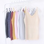 Sexy Women V Neck Sleeveless Knitted Tops Shirt Spaghetti Strap Short Tops H34