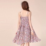 Sexy Women boho backless cotton slim Beach Dress Sleeveless Sundress Ladies' Elegant Floral large size Dresses S-XXXL 9 Colors