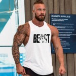 Sexy gymtank top New Bodybuilding Golds  Singlet  Skull NO PAIN NO GAIN Fitness Muscle Men Tight Workout Tank top musculation