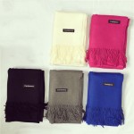 Shawls and Scarves Cashmere Cape Plain Winter Warm Scarf Luxury Brand Pashmina Soft Scarves Female Tassel Cashmere Women Scarf