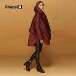 Shegetit Women Plus Size Down Parka 2016 Winter Warm Snow Jacket Women Cloak Outerwear 85% Duck Down Jacket Female Coat Women